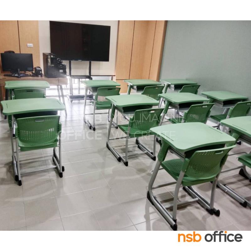 ชุดโต๊ะและเก้าอี้นักเรียน รุ่น Audi (ออดี้)  สามารถปรับระดับได้