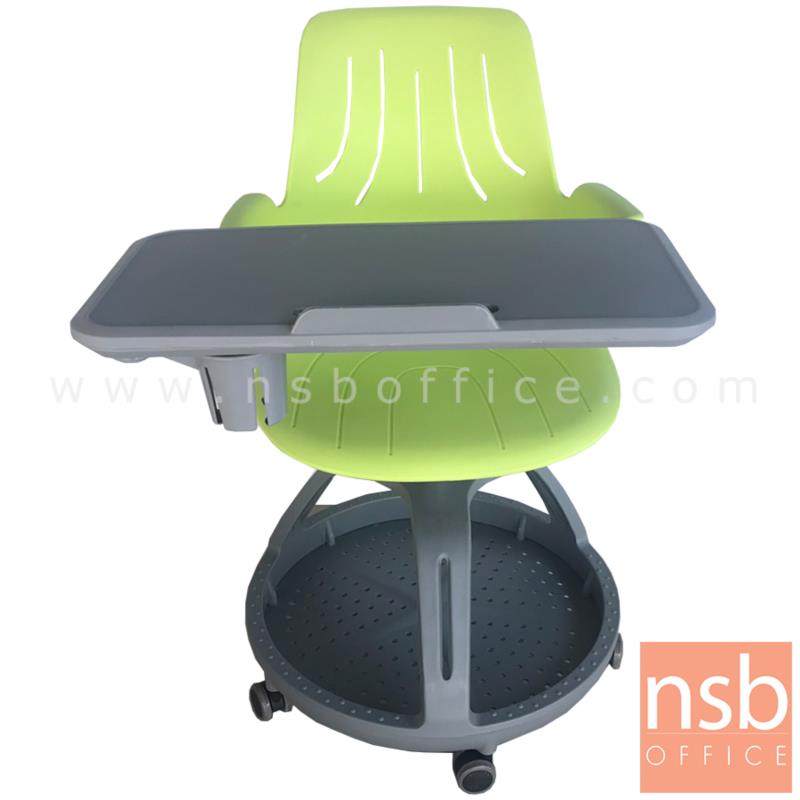 เก้าอี้เลคเชอร์เฟรมโพลี่ล้อเลื่อน รุ่น Dion (ดิออน)  ฐานกลมวางกระเป๋าได้