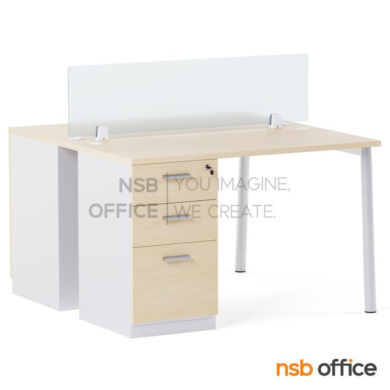 A27A100:โต๊ะทำงานกลุ่ม 3 ลิ้นชัก รุ่น Arrick (อาร์ริค) 2, 4, 6 และ 8 ที่นั่ง พร้อมมินิสกรีนกระจก