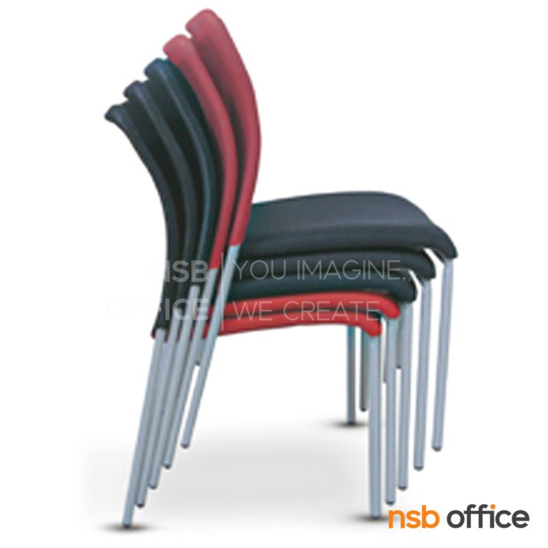 เก้าอี้รับแขกหลังเน็ต รุ่น LATE  ขาเหล็กตรงสีบรอซ์น