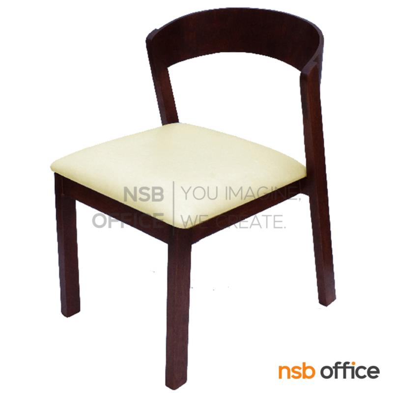 B29A468:เก้าอี้โมเดิร์นหุ้มหนังเทียม รุ่น Kerise (เคอร์ไรซ์)  ขาไม้