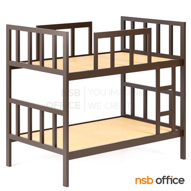 G11A085:เตียงเหล็ก 2 ชั้น เหล็กกล่องขนาดใหญ่พิเศษ  ขนาด 3 ฟุต, 3.5 ฟุต 