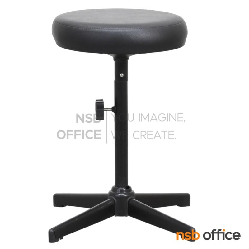 B09A069:เก้าอี้บาร์สตูลที่นั่งกลม รุ่น Norabel (นอร่าเบล) ขนาด 30Di*50H cm. ขาเหล็กพ่นดำ 4 แฉก