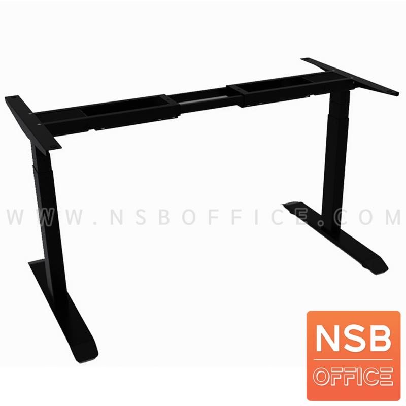 J02A012:โครงขาปรับระดับแบบโต๊ะตรง (2 motors)     ปรับขนาดได้ 120-180W cm ขาเหล็กเหลี่ยม