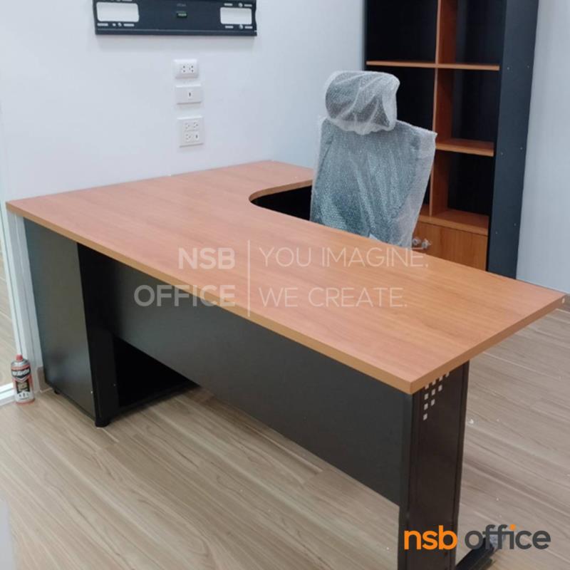 โต๊ะผู้บริหารตัวแอล รุ่น Luciano (ลูเซียโน่) ขนาด 180W cm. 