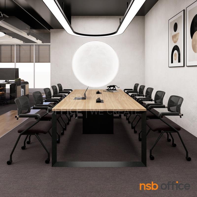 โต๊ะประชุมขาสามเหลี่ยม รุ่น Akita (อากิตะ) ขนาด 240W*120D*75H cm. 