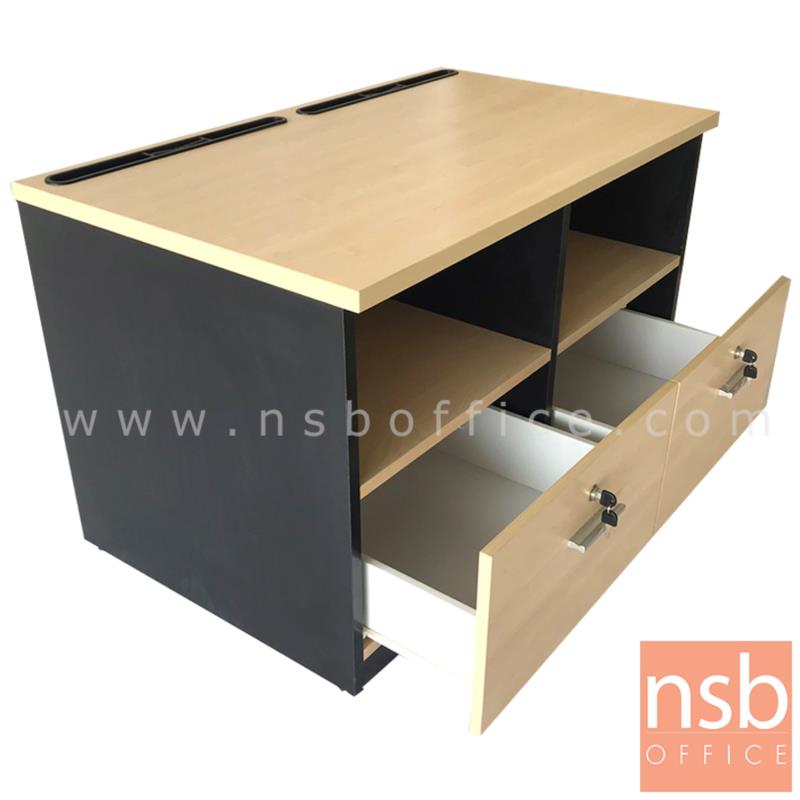 ตู้วางปริ้นเตอร์ กระดาษต่อเนื่อง 2 ช่องโล่ง 2 ลิ้นชัก รุ่น dot matix  