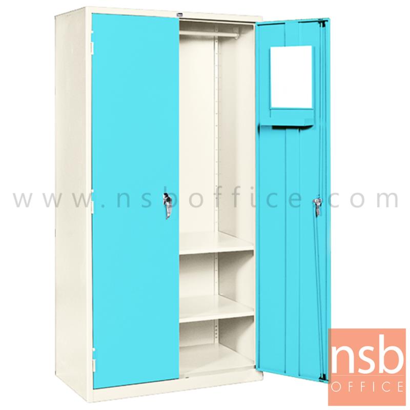 E03A039:ตู้เสื้อผ้าบานเปิดมือจับบิด  รุ่น ICN-1W ขนาด 91.5W*53.5D*183H cm. 
