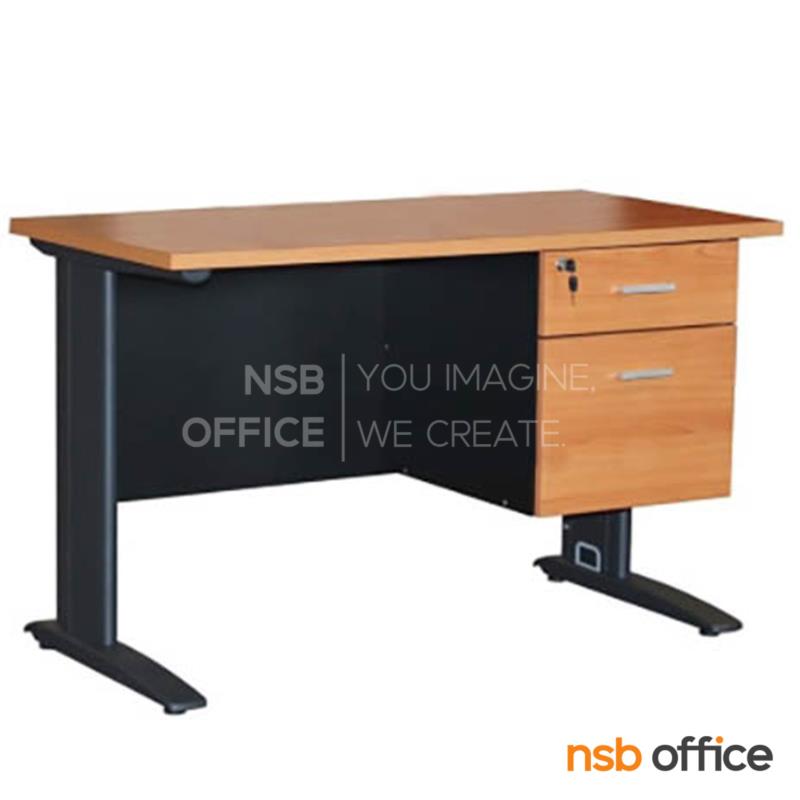 โต๊ะทำงาน 2 ลิ้นชัก รุ่น Whisper (วิสเปอร์) ขนาด 120W ,150W cm. ขาเหล็ก