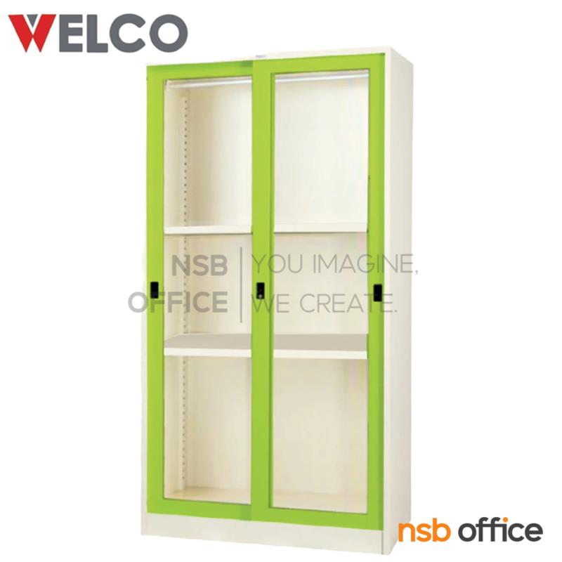 E30A023:ตู้เสื้อผ้าเหล็กบานเลื่อนกระจก รุ่น WWDSLG   