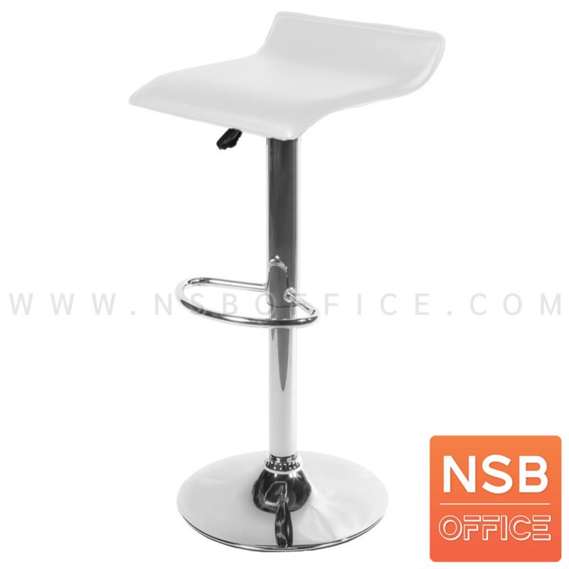 เก้าอี้บาร์สูงหนังเทียม รุ่น Valinor (วาลินอร์)  ขาโครเมี่ยมฐานจานกลม