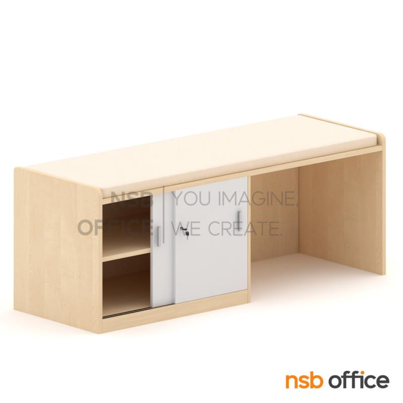 B32A018:เตียงตรวจคนไข้  รุ่น Pocket (พ็อคเก็ต)  ขนาด 180W cm. พร้อมตู้เก็บของ