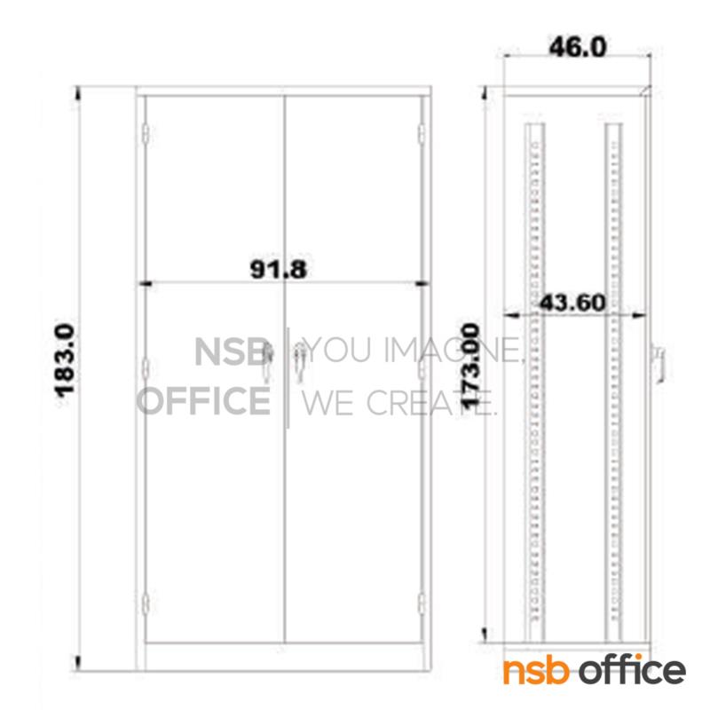ตู้ 2 บานเปิด มือจับเขาควาย มี มอก. รุ่น LK-11   