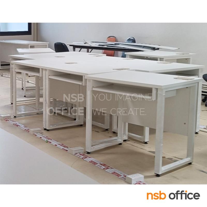 โต๊ะคอมพิวเตอร์ รุ่น Plexer (เพล็กเซอร์) ขนาด 80W ,120W cm.  ขาเหล็กพ่นสี 