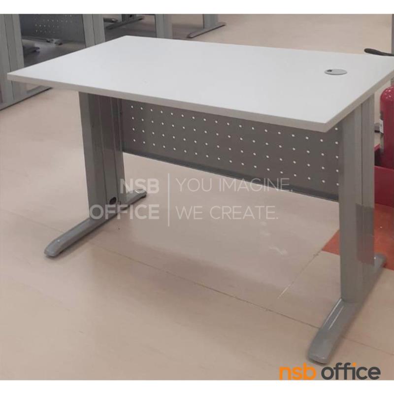 โต๊ะทำงานโล่ง รุ่น Wendon (เวนดอน) ขนาด 120W cm. โครงขาเหล็กสีเทาอ่อน