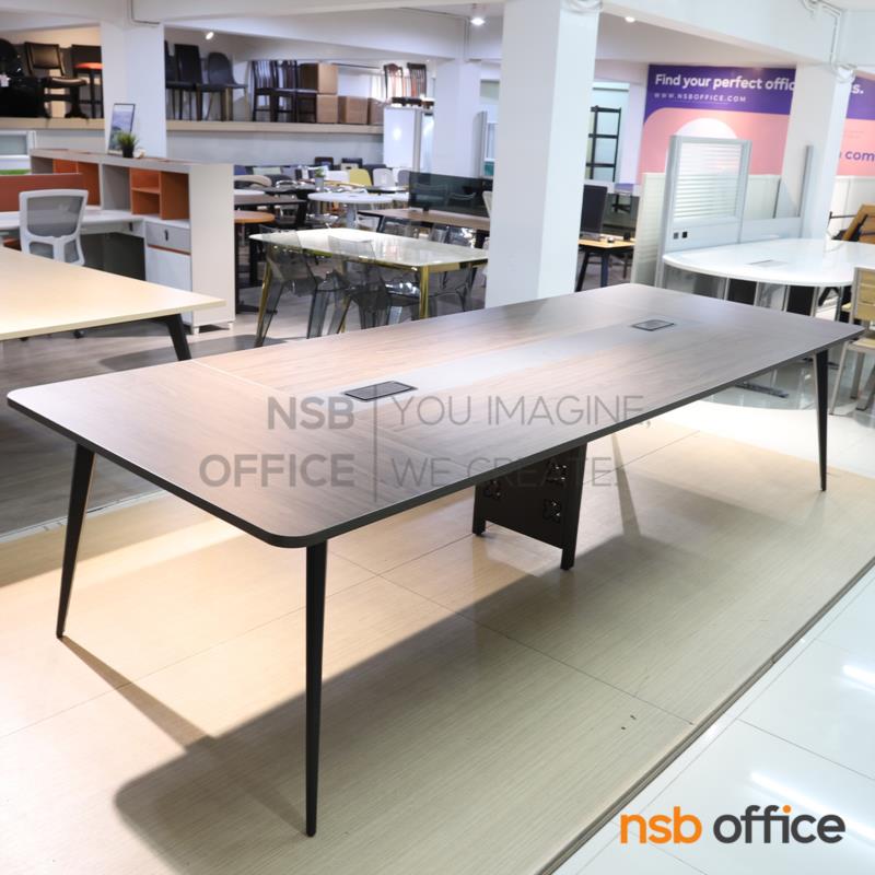 โต๊ะประชุมทรงสี่เหลี่ยม รุ่น Xeltra (เซลตร้า) ขนาด 240W , 280W และ 320W cm.  ขาเหล็ก
