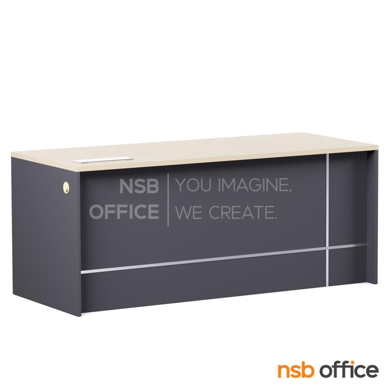 โต๊ะผู้บริหารตัวแอล รุ่น Capello (คาเพลโล่) ขนาด 180W cm.  พร้อมตู้ลิ้นชักล้อเลื่อน และป๊อปอัพ A24A078