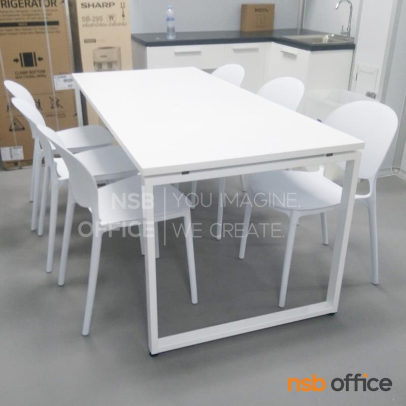 โต๊ะประชุมทรงสีเหลี่ยม รุ่น Everet (เอเวอร์เลต) ขนาด 160W ,180W ,200W cm. ขาเหล็กเหลี่ยม