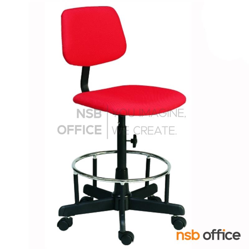 เก้าอี้บาร์ที่นั่งเหลี่ยมล้อเลื่อน รุ่น Dwight 	(ดไวท์)  ขาเหล็ก