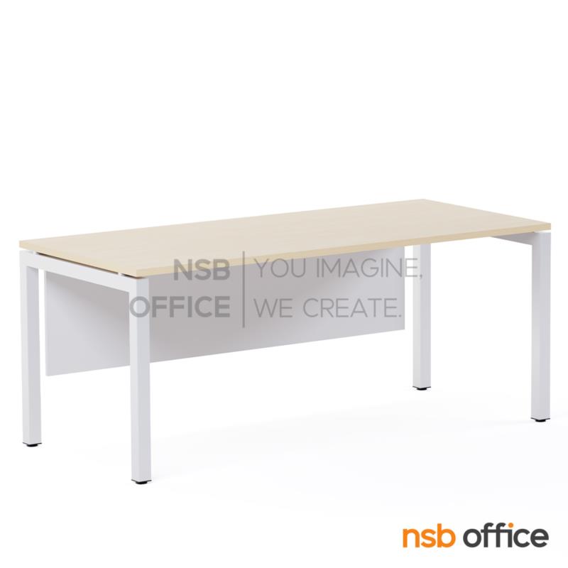A28A014:โต๊ะผู้บริหารหน้าตรง รุ่น Glossa (กลอสซ่า) ขนาด 180W cm. ขาเหล็ก