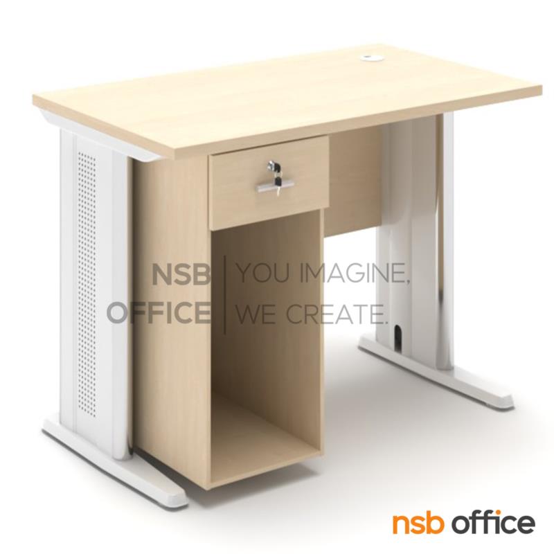 A10A155:โต๊ะคอมพิวเตอร์ มีที่วางซีพียู รุ่น Kynix (ไคนิกซ์) ขนาด 100W เมลามีน