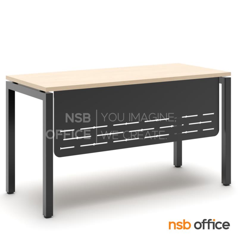 A10A108:โต๊ะทำงานหน้าตรง บังตาเหล็ก รุ่น Antioch (แอนดีโอก) ขนาด 120W, 135W, 150W cm. ขาเหล็กเหลี่ยม