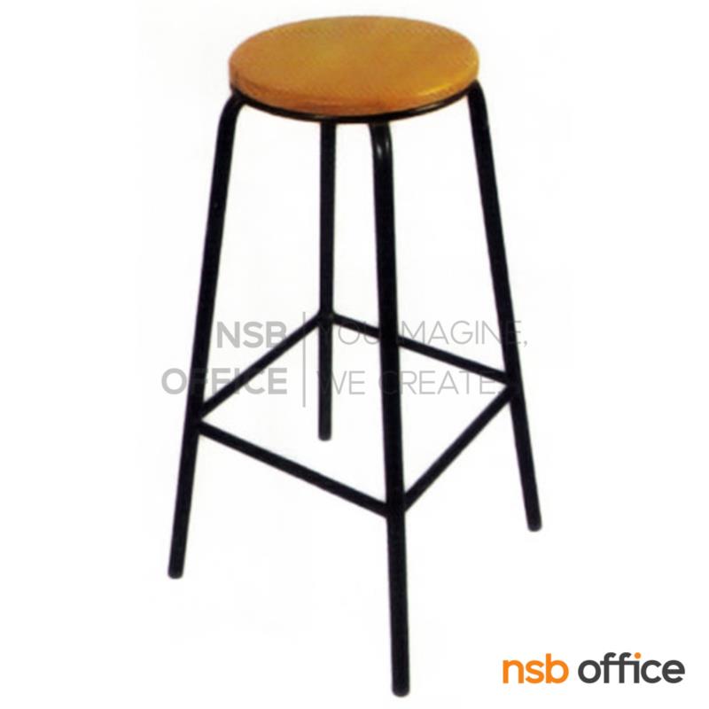 B46A002:เก้าอี้สตูลที่นั่งกลม รุ่น Zenova (เซโนวา)  ขาเหล็กกลม