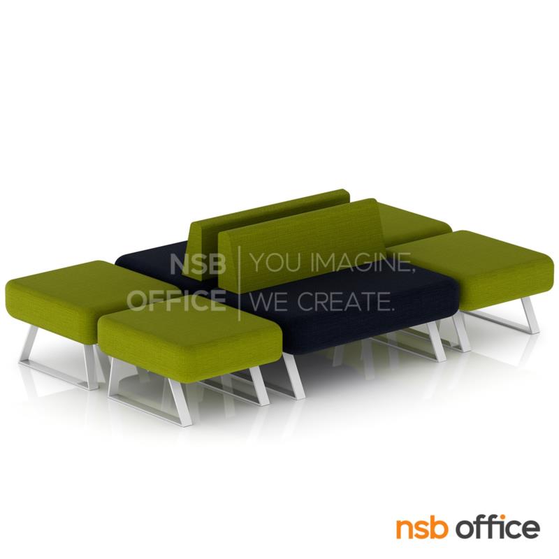 ชุดโซฟารับแขก รุ่น Trio II (ทรีโอ 2) ขนาด 60W, 120W cm. ขาเหล็กชุบโครเมี่ยม