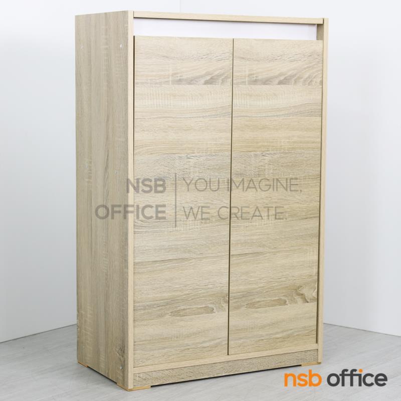 ตู้รองเท้าบนฝาเปิด-ล่าง 2 บานเปิด  ขนาด 60W*100H cm. 