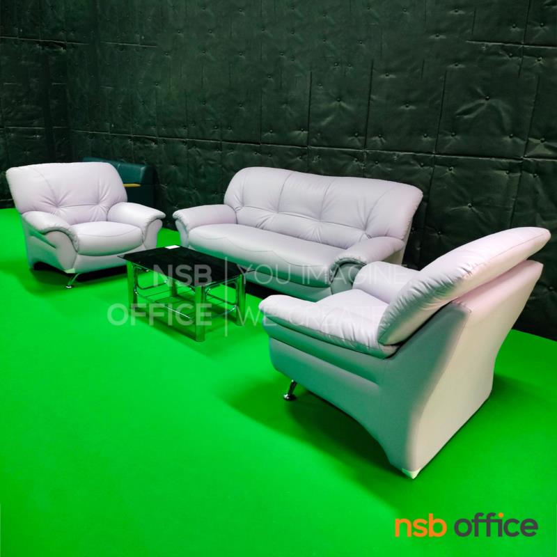 โต๊ะกลางกระจกสีชา  รุ่น A2136 ขนาด 90W cm. โครงเหล็ก 