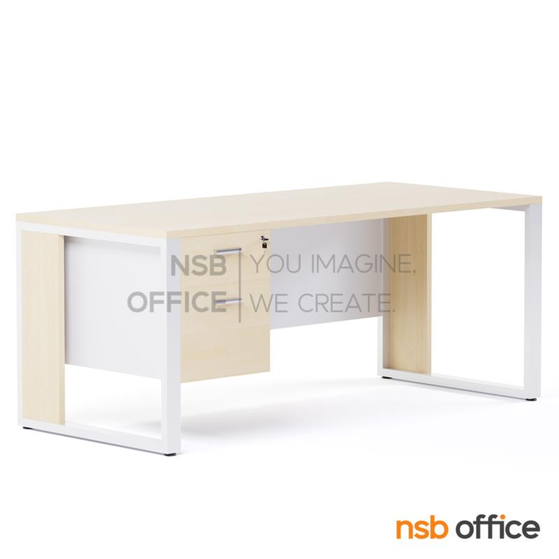 โต๊ะผู้บริหาร 2 ลิ้นชัก  รุ่น Levonix (เลโวนิกซ์) ขนาด 180W cm.  โครงขาเหล็ก