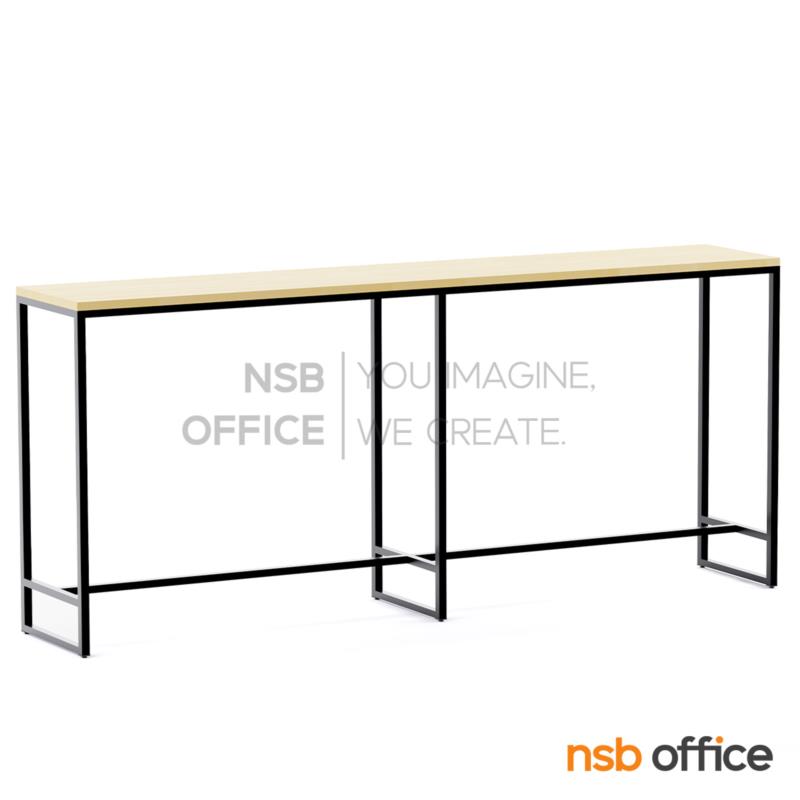 โต๊ะเคาน์เตอร์บาร์ รุ่น Bar-C ขนาด 120W, 150W, 180W, 210W และ 240W cm.  ขาเหล็ก มีที่พักเท้า