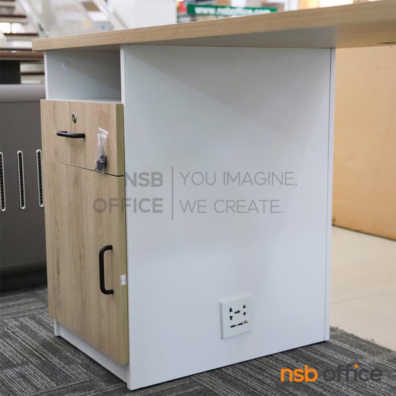 โต๊ะทำงาน 1 ลิ้นชัก 1 บานเปิด รุ่น Janet (เจเน็ท) ขนาด 120W*60D cm. ขาเหล็ก