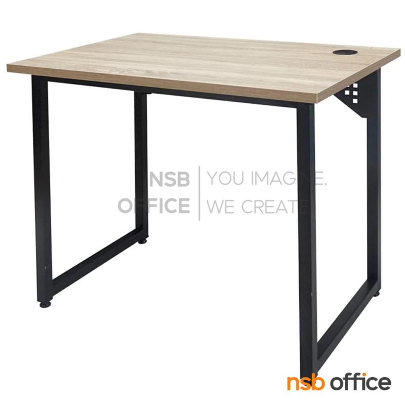 A48A002:โต๊ะทำงานโล่ง  รุ่น Amir (เอเมอร์)  ขนาด 80W , 90W cm.  สีโซโน่-ดำ