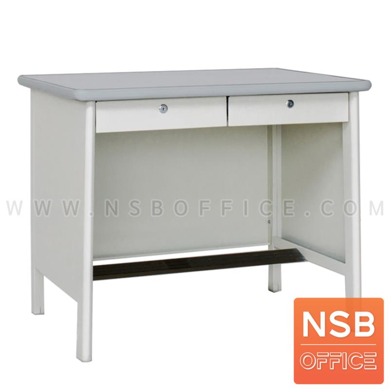 E06A013:โต๊ะทำงานเหล็ก 2 ลิ้นชัก รุ่น M-11  