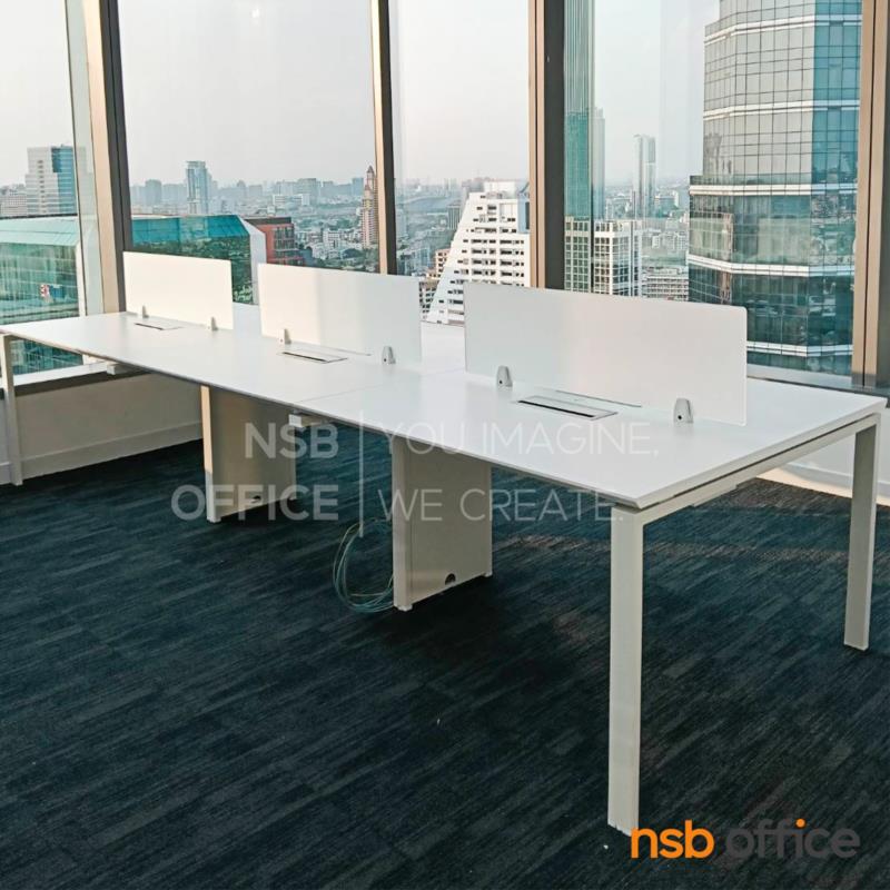 A27A088:โต๊ะทำงานกลุ่ม รุ่น Boreas (โบรีส) 4, 6 และ 8 ที่นั่ง พร้อมมินิสกรีนกระจก