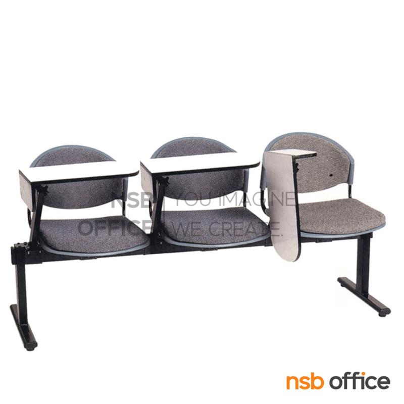 B17A011:เก้าอี้เลคเชอร์แถวเฟรมโพลี่หุ้มเบาะ รุ่น D190 2 ,3 และ 4 ที่นั่ง ขาเหล็กเหลี่ยมพ่นสี 