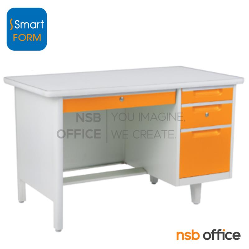 E18A013:โต๊ะทำงานเหล็กสีสัน 4 ลิ้นชัก  รุ่น OD-40,OD-35 ขนาด 3.5 ฟุต, 4 ฟุต 
