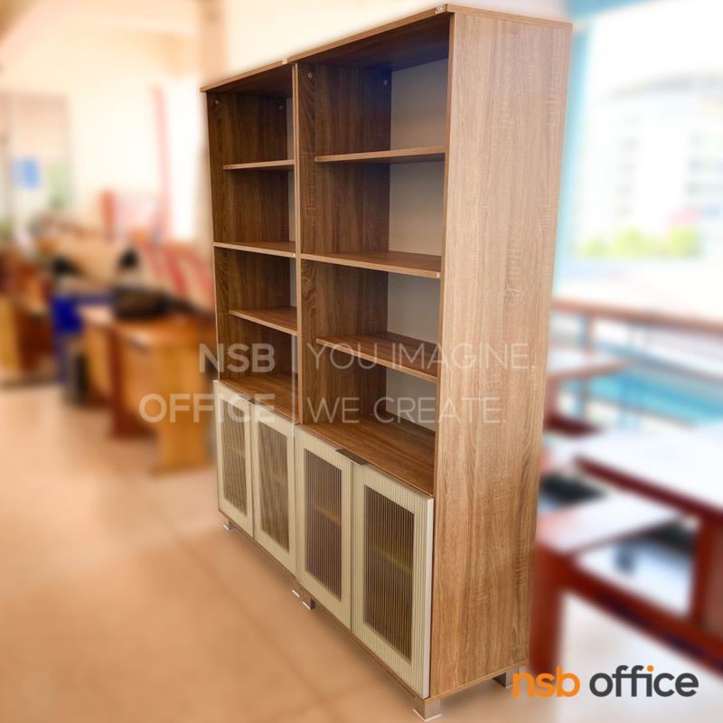 ตู้อเนกประสงค์ 2 บานเปิดล่าง รุ่น Machia (มัคเคียร์) ขนาด 80W cm.  สีโซโน่-ขาว