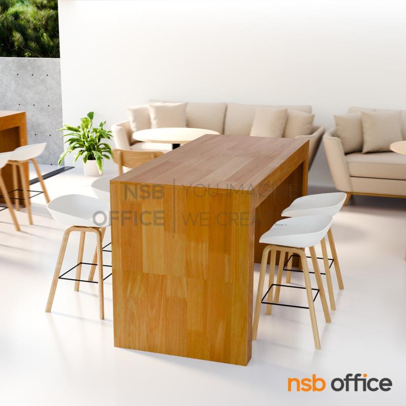 โต๊ะบาร์ไม้ยางพาราล้วน รุ่น Odinary (ออดินารี) สูง 100 cm. 