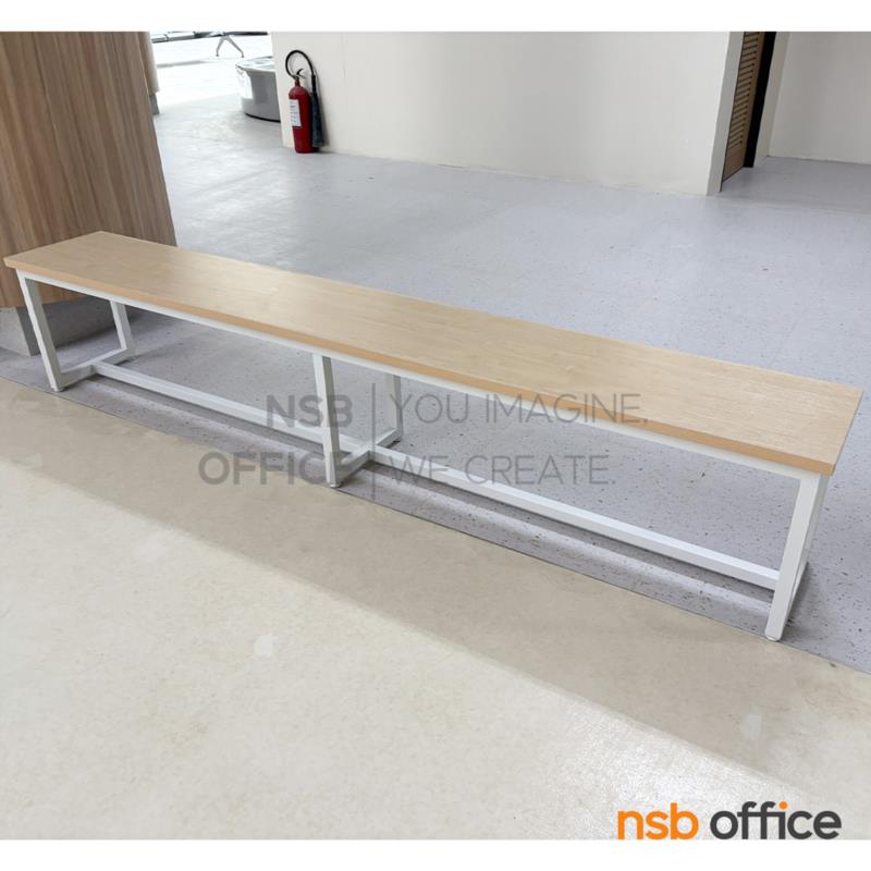 H03A006:เก้าอี้ม้านั่งยาว รุ่น Amani (อามานี่) ขนาด 180W cm.  โครงขาเหล็ก