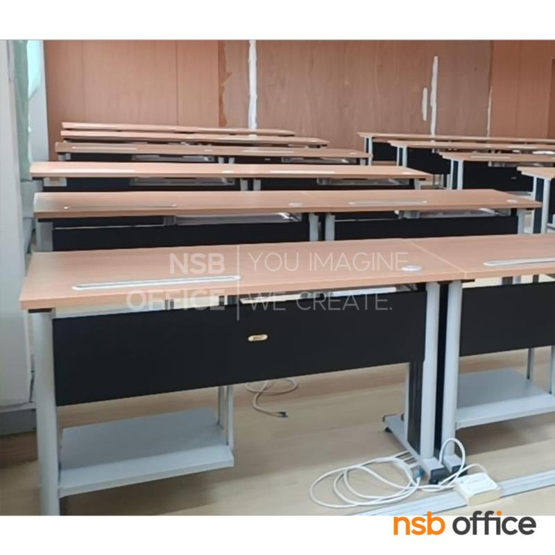 โต๊ะคอมพิวเตอร์  รุ่น Aboli (อโบลิ) ขนาด 120W cm. ขาเหล็กทำสีเทาอ่อน