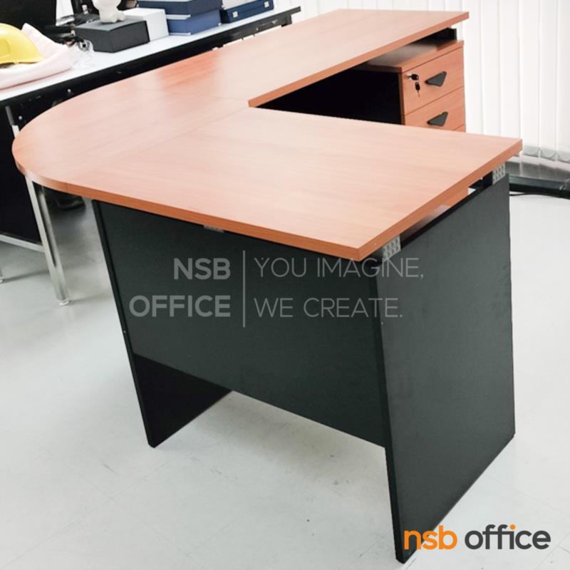 โต๊ะผู้บริหารตัวแอล  รุ่น NOCI  ขนาด 180W1*140W2 cm. เมลามีน