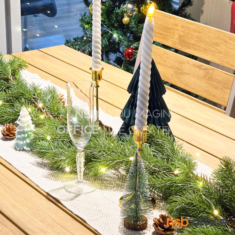 ชุดโต๊ะและเก้าอี้ไม้พลาสวูด 4 ที่นั่ง รุ่น Plutus (พลูตัส)  โครงอลูมิเนียม