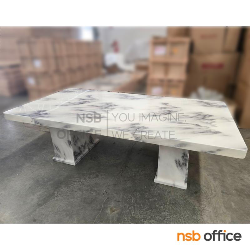 โต๊ะหน้าท็อปหินแท้ รุ่น Jonah (โจน่า) ขนาด 240W cm.  โครงสร้างหินแท้ทั้งตัว