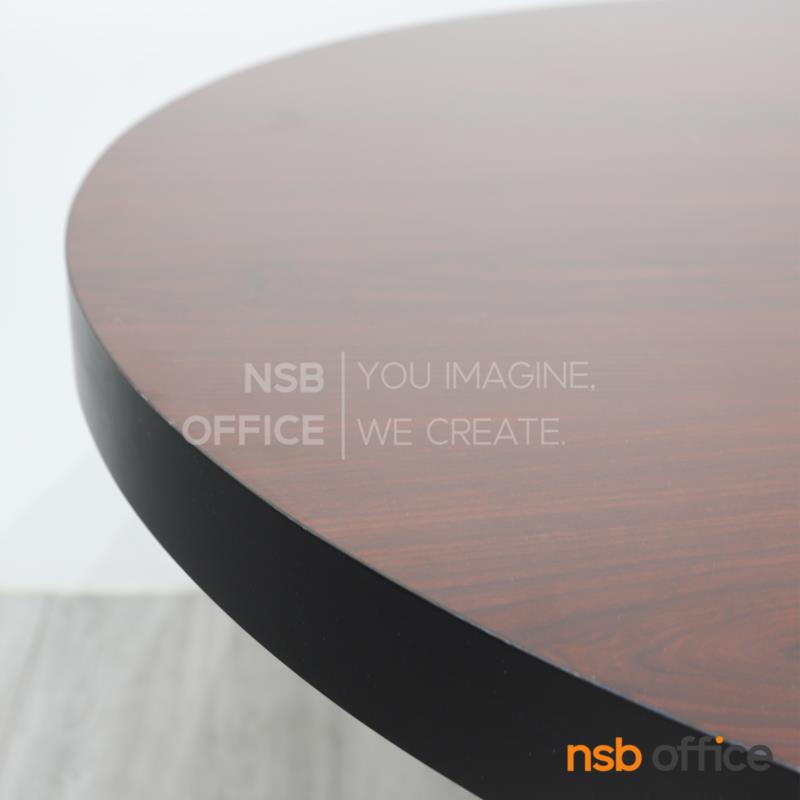 โต๊ะประชุมทรงกลม รุ่น Nemophila (เนโมฟีล่า)  โครงขาสเเตนเลส hairline