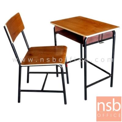 ชุดโต๊ะและเก้าอี้นักเรียน รุ่น Ansonia (เอนโซเนีย)  ระดับประถม ขาเหล็กกลมพ่นดำ (ยกเลิก 04.03.2022)
