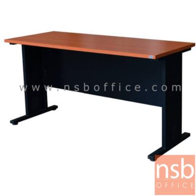 โต๊ะทำงานโล่งขาเหล็ก  ขนาด 80W,120W,150W,180W*(60D*75H cm.) เมลามีน (ยกเลิก)