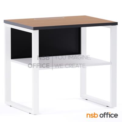 โต๊ะวางปริ้นเตอร์ มีที่วางกระดาษและช่องสอดกระดาษ รุ่น Powder (พาวเดอร์) ขนาด 80W cm.  ขาเหล็ก