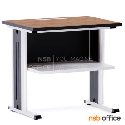 โต๊ะวางพริ้นเตอร์ มีที่วางกระดาษ ช่องสอดกระดาษ รุ่น Halva (ฮัลวา) ขนาด 80W cm.  ขาเหล็ก